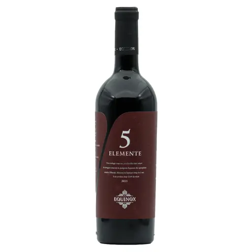 Vin Rosu Equinox 5 Elemente Eticheta Bordo