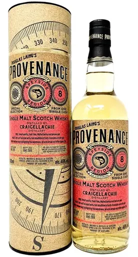 Provenance Braeval Single Malt Scotch Whisky, 8 Ani