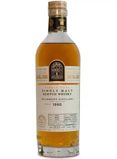 Berry Bros & Ruud whisky Miltonduff 1990 Imbuteliat in 2022 Higland Premium Single Cask