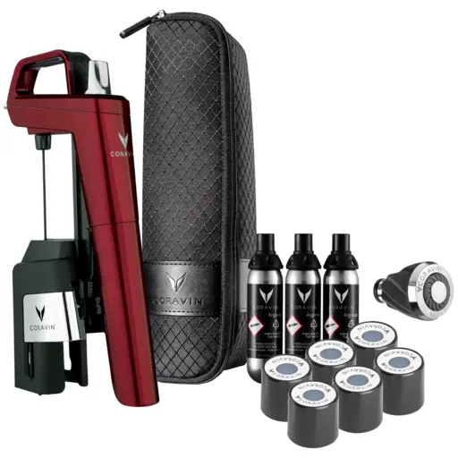 Sistem de conservare a vinului CORAVIN(r) Timeless Six Plus - Burgundy