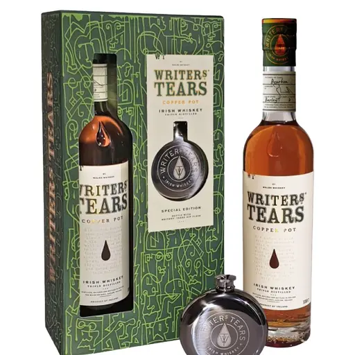 Whisky Writers Tears Copper Pot Flask Pack Special Edition