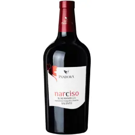 Vin rosu sec Cantine PANDORA Narciso Susumaniello IGP Salento, Italia