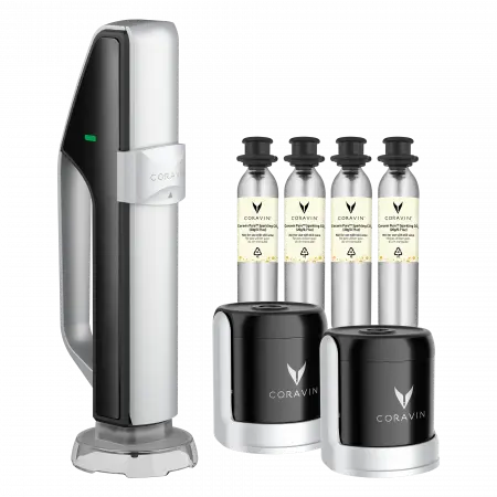 Sistem de conservare a vinului spumant CORAVIN(r) - Black/Silver